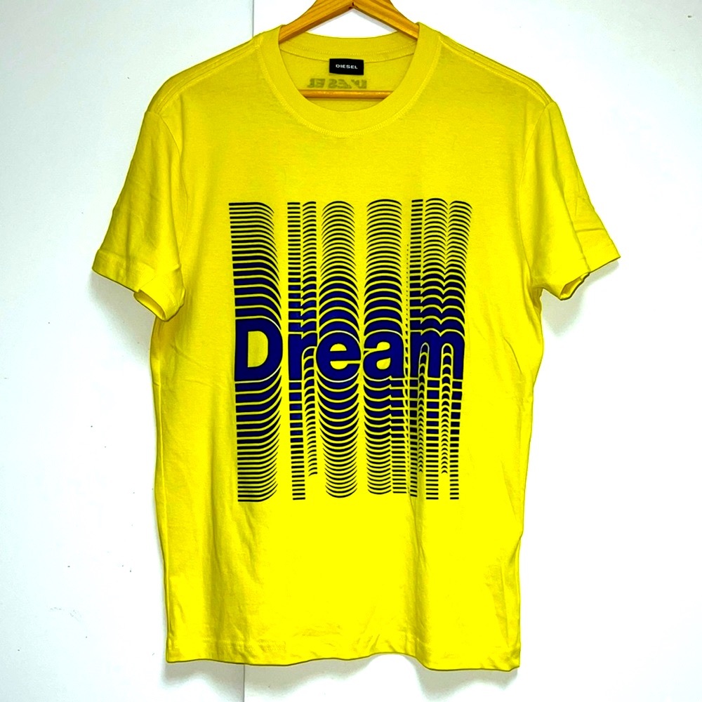 DIESEL T-SHIRT IN YELLOW